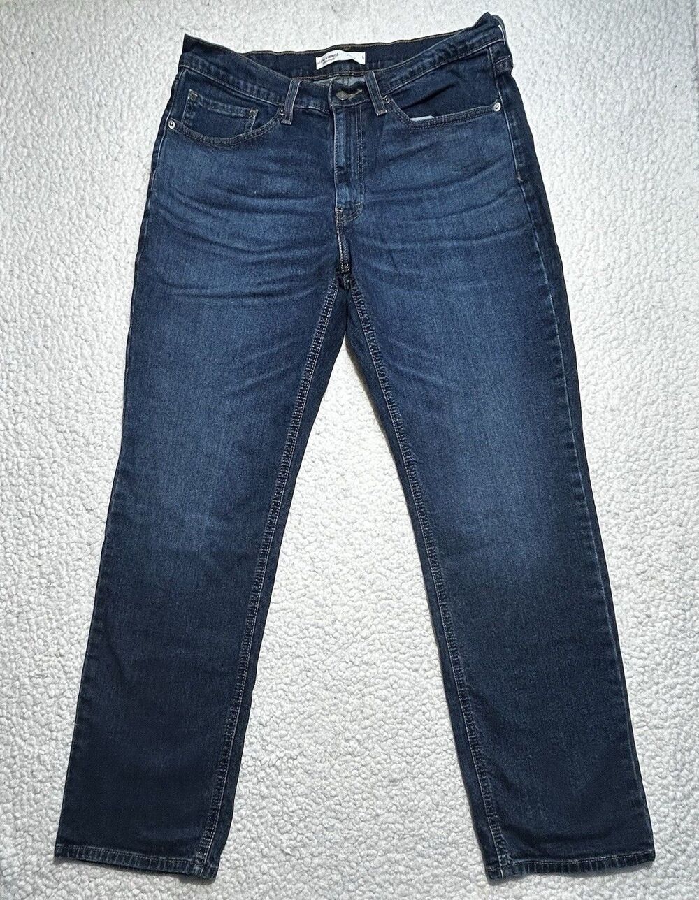 Signature Levi Strauss Men Athletic Fit Jeans Blue Denim Premium Flex 34x32